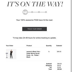 Figs Black Yola Petite Skinny Scrub Pants XL